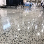 Polished concrete in a retail environment