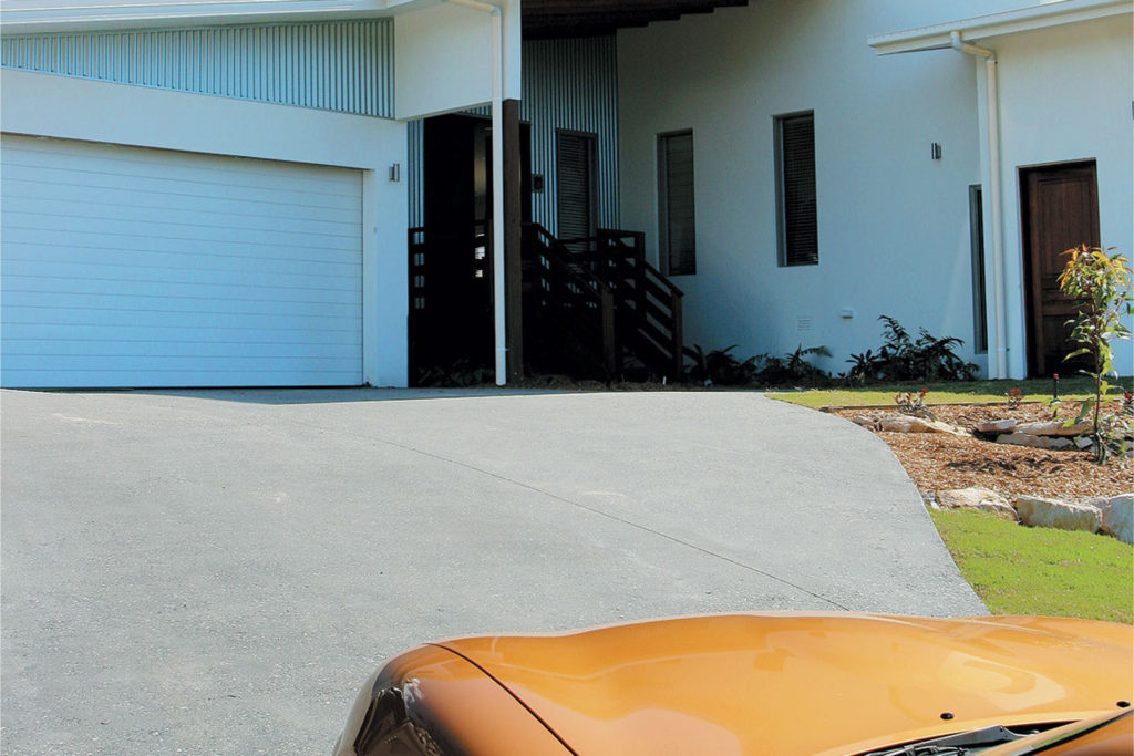 Five things to consider when choosing a full depth coloured concrete driveway