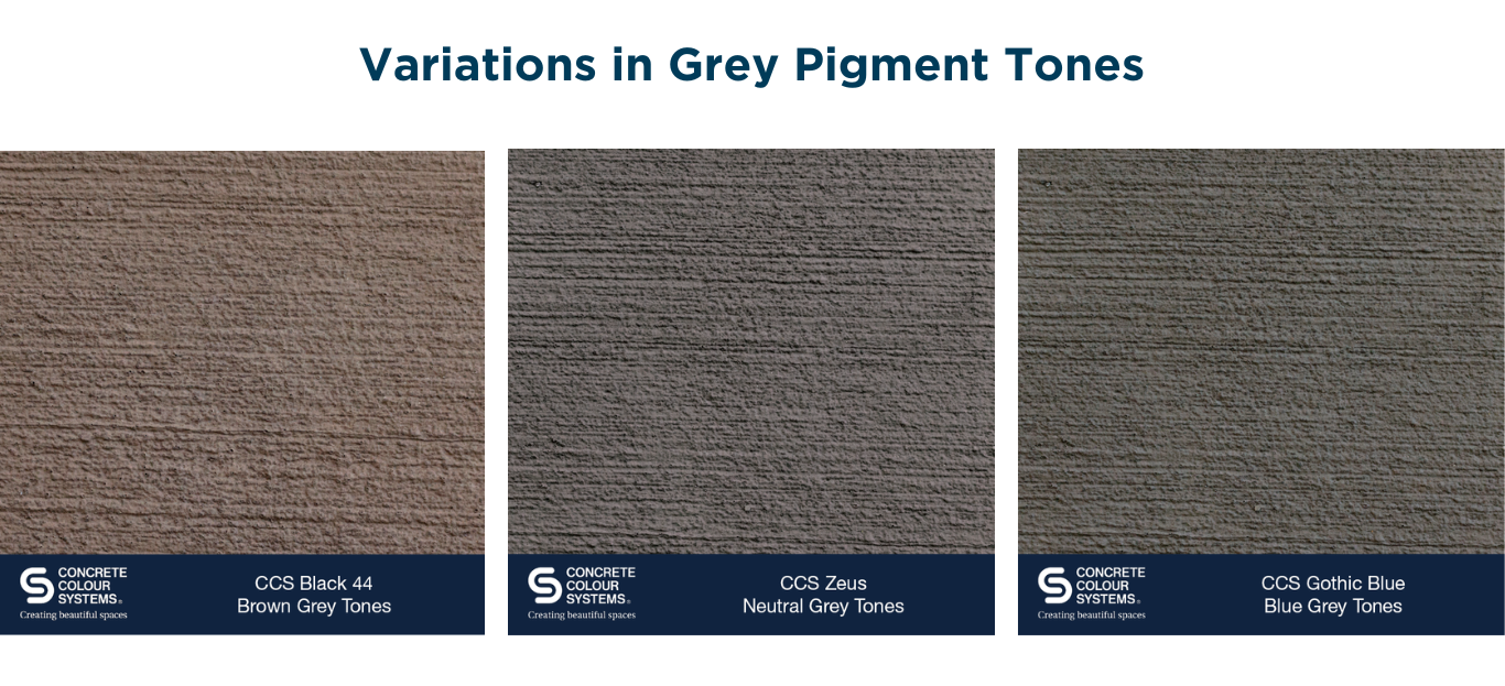 Grey Pigment Tone Variations